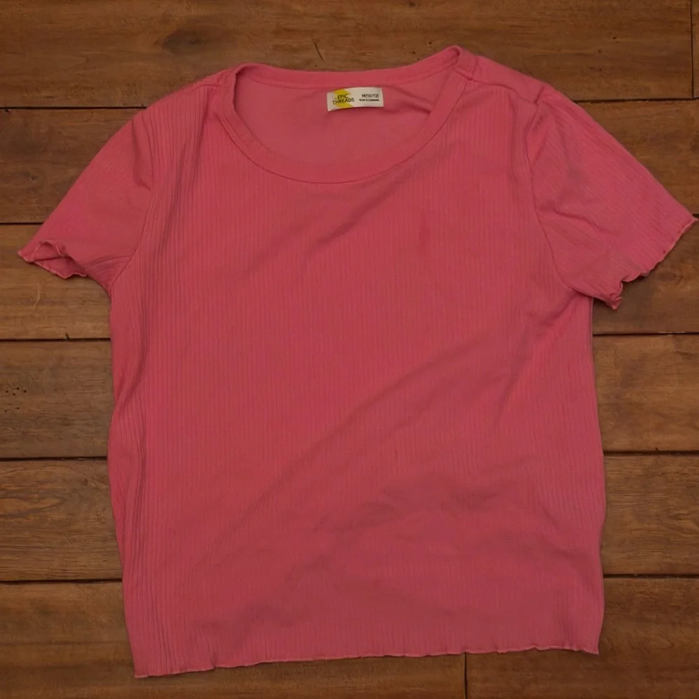 Epic Threads‎ Girls Solid Ribbed T-Shirt Size M 10/12